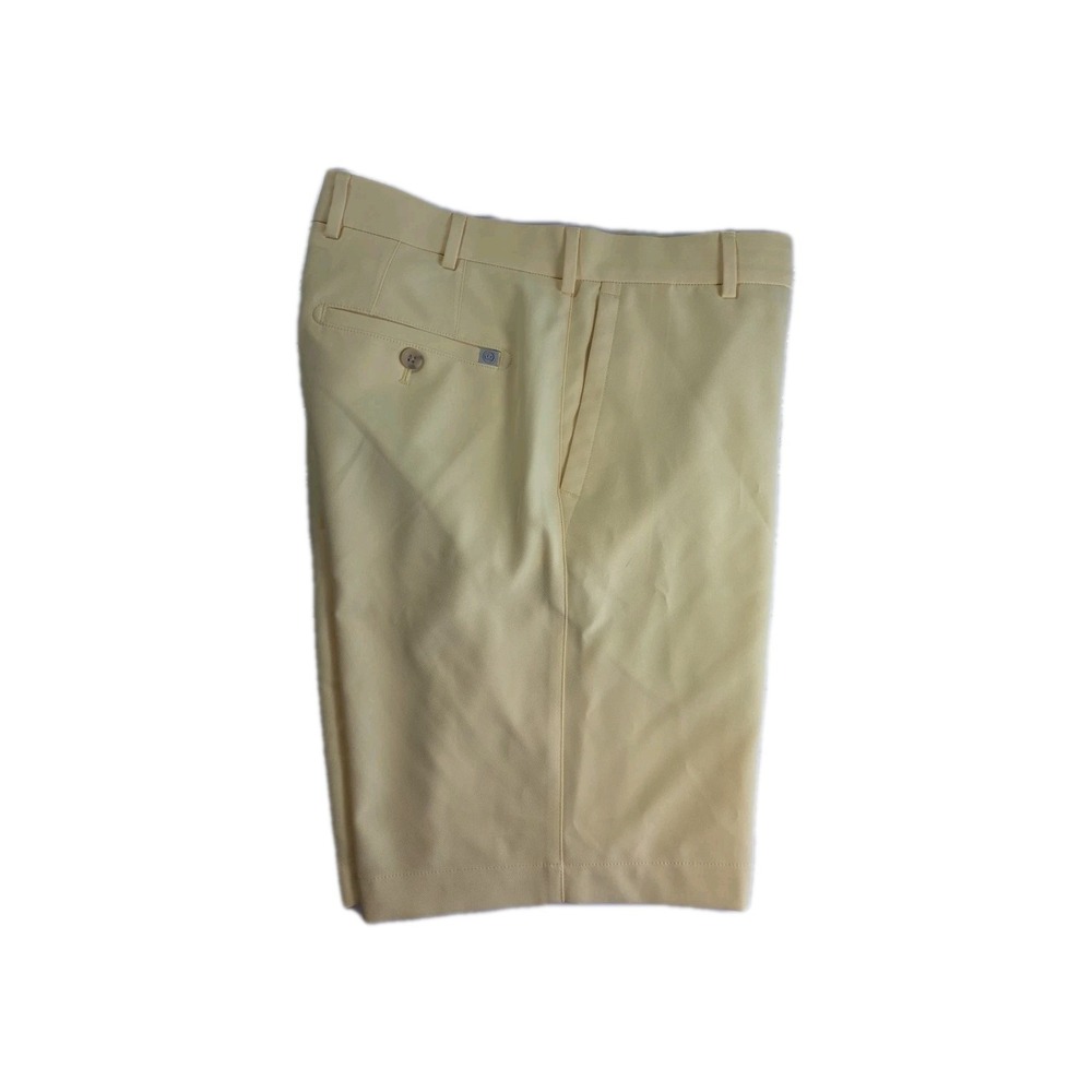 Peter Millar Salem Performance Golf Shorts Men YELLOW‎ Athletic Classic READ